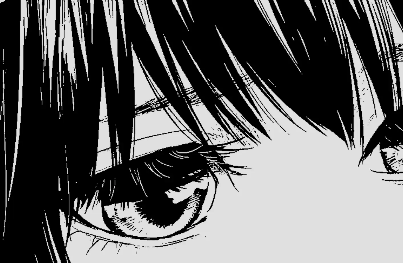 RAW artist tile — cropped manga eye